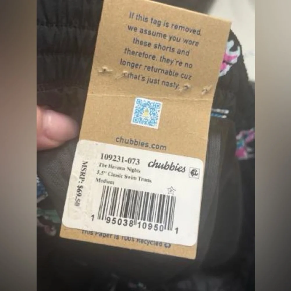 NWT Chubbies Men's Classic 5.5